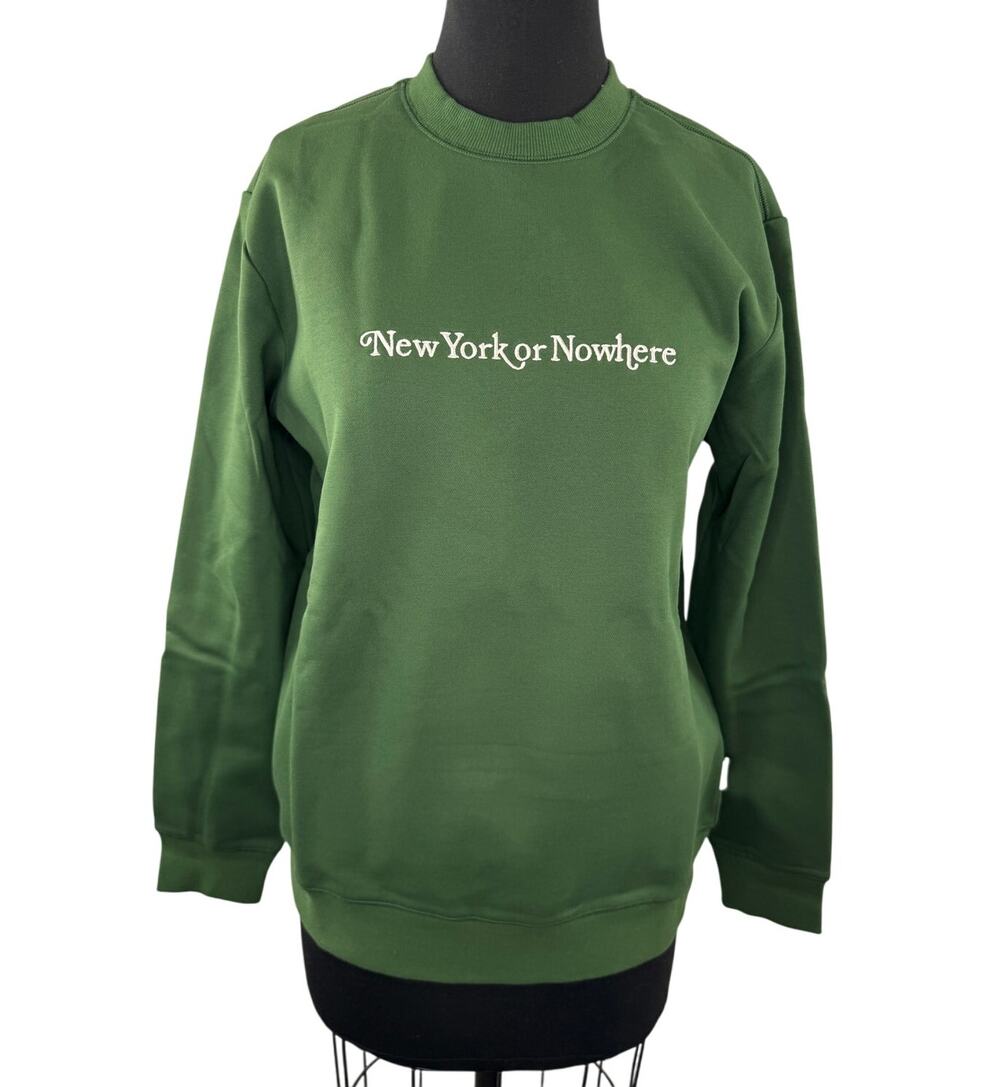 NYON New York or Nowhere Signature Green Sweatshirt Crew Classic Size Medium NEW